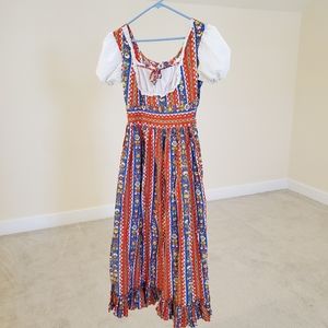 VTG 1970s milkmaid dress